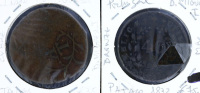 Lote 53 - PORTUGAL, MOEDAS DO REINADO DE D. MIGUEL I - Conjunto de 2 moedas, sendo uma de pataco (1832), e uma tanga da Índia portuguesa. Dim: 34 mm, e 38 mm respectivamente. Sem classificação atribuída pela Oportunity Leilões, cabe ao licitante atribuir 