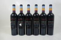 Lote 1171 - Lote de seis garrafas de vinho tinto Alfroucheiro - Herdade do Peso, colheita de 1997. Para coleccionadores. Nota: pequenas falhas nos rótulos,