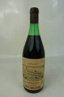 Lote 1174 - Lote de uma garrafa de Vinho Tinto Garrafeira Particular, Securitas, Dão Região Demarcada da Securitas, colheita de 1980. Para coleccionadores.