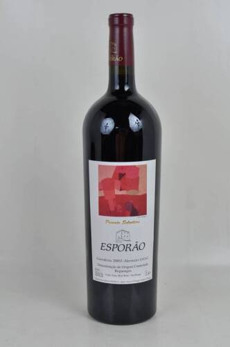 Lote 1190 - Lote de garrafa magnum de vinho tinto ESPORÃO Private Selection 2003, em caixa original de cartão, para coleccionador.