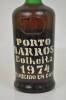 Lote 1214 - Lote de Garrafa de Vinho do Porto BARROS, Colheita 1974, aloirado doce, engarrafado em 1982, para coleccionador. - 2