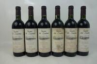 Lote 1255 - Lote de seis garrafas de vinho tinto Casa de Saima - Reserva de 1989, Bairrada. Para coleccionadores. Nota: pequenas falhas e manchas nos rótulos.