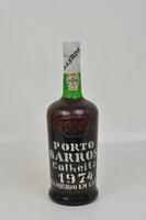 Lote 1283 - Lote de Garrafa de Vinho do Porto BARROS, Colheita 1974, aloirado doce, engarrafado em 1982, para coleccionador.