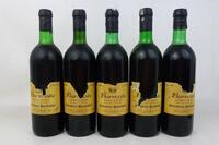 Lote 1310 - Lote de cinco garrafas de vinho tinto de Barrocão, Garrafeira Particular de 1980. Para coleccionadores. Nota: rótulos danificados, falhas no lacre