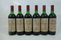 Lote 1550 - Lote de seis garrafas de vinho tinto Camarate, colheita de 1979, José Maria da Fonseca. Vinho de grande qualidade, para coleccionadores. Nota: rótulos com pequenas falhas e manchas.