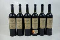 Lote 1558 - Lote de seis garrafas de vinho tinto Quinta das Setencostas, colheita de 1995, Alenquer. Para coleccionadores. Nota: pequenas falhas nos rótulos.