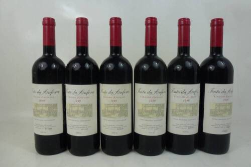 Lote 1687 - Lote de seis garrafas de vinho tinto Tinto da Anfora - Grande Escolha de 1999, Alentejo. Garrafa 2459 de 14.349. Para coleccionadores.