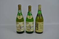 Lote 1606 - Três garrafas de vinho branco, duas Fernão de Magalhães, Douro, colheita de 1996, e uma Adega Cooperativa de Borba C.R.L. Reserva de 1979.