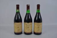 Lote 1611 - Três garrafas de vinho tinto Dão Rubízio, Reserva de 1983. Para coleccionadores. Nota: falhas nos rótulos.