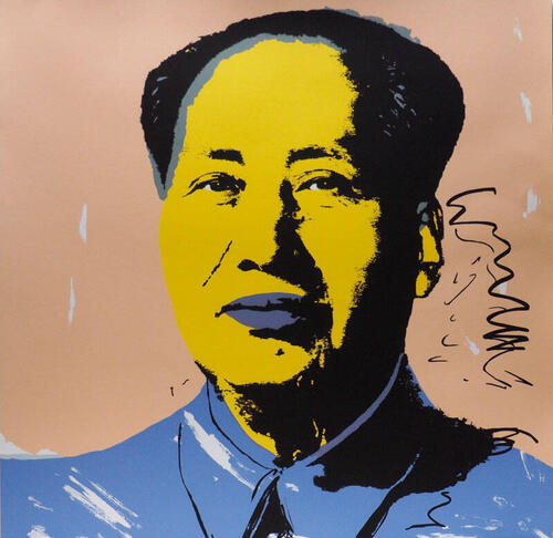 Lote 12 - AFTER, ANDY WARHOL - Serigrafia sobre papel. MAO. Edição Bluegrass. "Open Edition. Printed on museum cardboard 400 grams".Não numerada. Dimensão: 60x60 cm. Sem moldura