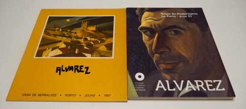 Lote 105 - LIVROS ALVAREZ - "Alvarez. Sinais do Modernismo no Porto - anos 30, 50 anos da Fundação António Cupertino e Miranda, 1964-2014, e Catálogo "Alvarez", Casa de Serralves, Porto, 1987. Bom estado