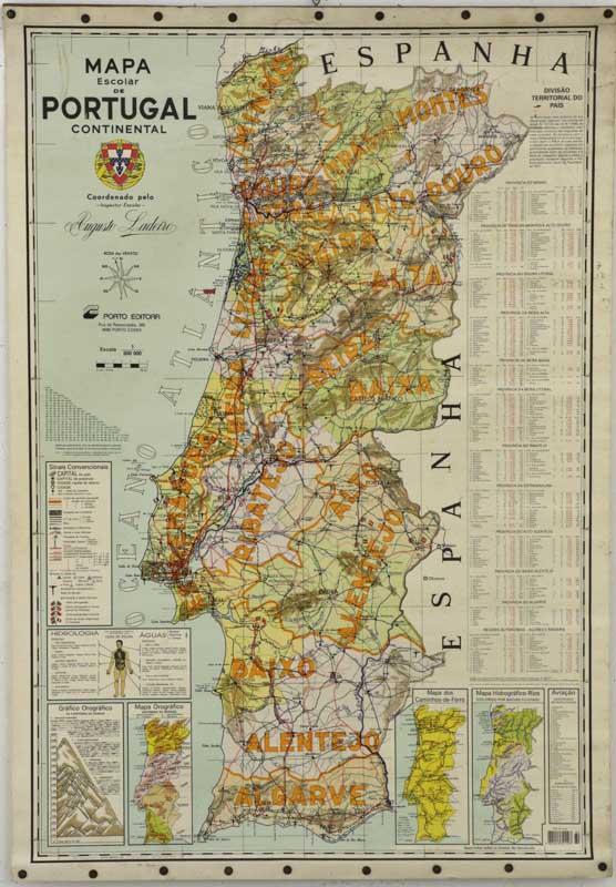 Quadro em Tela Portugal mapa 