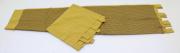 Lote 147 - CORTINADOS - par de cortinados em tecido amarelo torrado pontilhado a azul. Dimensão: 120x230 cm. Bom estado geral