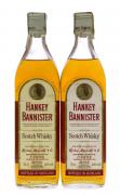 Lote 540 - WHISKY HANKEY BANNISTER - 2 garrafas de Whisky, Scotch Whisky, Hankey Bannister, Escócia, (700ml - 40%vol). Nota: garrafas dos anos 1980s