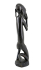 Lote 13 - ARTE AFRICANA, O PENSADOR - Escultura em pau-santo entalhada e relevada, motivo "O Pensador". Dim: 44 cm (altura) - 4