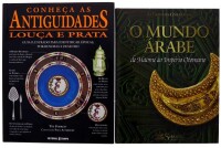 Lote 258 - ANTIGUIDADES E CIVILIZAÇÕES, LIVROS - 2 Vols. "Conheça as Antiguidades - Louça e Prata - Guia Ilustrado para Identificar Épocas, Pormenores e Desenho", Editorial Estampa; e "O Mundo Árabe - de Maomé ao Império Otomano", Selecções do Reader's Di