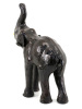 Lote 21 - ELEFANTE DECORATIVO - Revestimento em pele com decoração relevada. Dim: 40 cm (altura) - 4