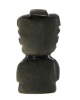 Lote 51 - ESCULTURA EM OBSIDIANA NEGRA - Representando figura de Divindade Asteca. Dim: 11 cm. Nota: A Obsidiana Negra é um vidro natural de origem vulcânica, que se forma pelo rápido arrefecimento da lava. É utilizada desde tempos remotos pela humanidade - 4