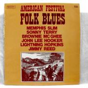 Lote 1215 - LP de vinil - American Festival Folk Blues, 1973 Musicdisc, Nota: em estado entre Bom e Muito Bom