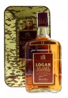 Lote 36 - WHISKY LOGAN 12 ANOS - Garrafa de Whisky, De Luxe Scotch Whisky, Aged 12 Years, White Horse Distillers, Escócia, (700ml - 40%vol). Nota: em caixa de metal original. Garrafa dos anos 1980s