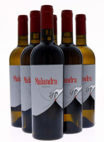 Lote 65 - MALANDRA RESERVA 2018 - 6 garrafas de Vinho Branco, Vinho Regional Alentejano, Reserva 2018, Herdade da Ajuda Nova, Vendas Novas, (750ml - 13%vol.)