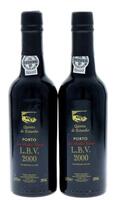 Lote 76 - PORTO QUINTA DO ESTANHO LBV 2000 - 2 garrafas de Vinho do Porto, Quinta do Estanho. Late Bottled Vintage 2000, engarrafado em 2005, Jaime Acácio Queiroz Cardoso, Cheires, Alijó, (375ml - 20%vol.)