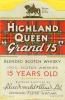 Lote 132 - WHISKY HIGHLAND QUEEN GRAND 15 - Garrafa de Whisky, Blended Scotch, 15 Years Old, Macdonald Muir, Escócia, (750ml). Nota: garrafa idêntica foi vendida por € 94. Em caixa de cartão original. Garrafa dos anos 1970s. Consultar valor indicativo em - 4