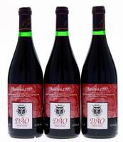 Lote 221 - ADEGA COOPERATIVA DE PENALVA DO CASTELO RESERVA 1997 - 3 garrafas de Vinho Tinto, Dão DOC, Reserva 1997, (750ml - 12,5%vol.)