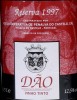 Lote 221 - ADEGA COOPERATIVA DE PENALVA DO CASTELO RESERVA 1997 - 3 garrafas de Vinho Tinto, Dão DOC, Reserva 1997, (750ml - 12,5%vol.) - 3