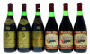 Lote 265 - GARRAFAS DE VINHO TINTO - Conjunto de 6 garrafas de Vinho Tinto sendo 3 garrafas de Casal da Azenha 1975, António Bernardino Paulo da Silva, Azenhas do mar, (750ml - 12,5%vol.) e 3 garrafas de Festa Rija, Rittos Irmãos, Vila Nova de Gaia, (750m