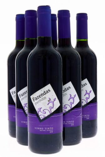 Lote 280 - FAZENDAS PERDIDAS 2018 - 6 garrafas de Vinho Tinto, Vinho Regional Tejo 2018, Quinta da Alorna, (750ml - 12,5%vol.)