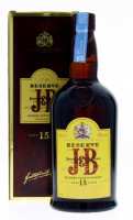 Lote 318 - WHISKY J&B 15 ANOS - Garrafa de Whisky, J&B, Aged 15 Years, Reserve, Finest Old Scotch Whisky, Justerini & Brooks, Escócia, (700ml - 40%vol.). Nota: em caixa de cartão original