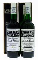 Lote 403 - WHISKY WILLIAM LAWSON'S - 2 garrafas de Whisky, Finest Blended Scotch, William Lawson Distillers, Escócia, (750ml - 40%vol.). Nota: em caixa de cartão originais. Garrafas dos anos 1980s