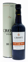 Lote 458 - PORTO CROFT 10 ANOS - Garrafa de Vinho do Porto, 10 Years Old Tawny Port, engarrafado em 2019, Quinta and Vineyard Bottlers, Vila Nova de Gaia, (750ml - 20%vol.). Nota: em caixa/tubo de cartão original