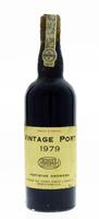 Lote 524 - PORTO BORGES VINTAGE 1979 - Garrafa de Vinho do Porto, Vintage 1979, Sociedade dos Vinhos Borges & Irmão, (750ml - 20%vol.). Nota: garrafa idêntica à venda por € 81,48. Consultar valor indicativo em https://t.ly/J00L