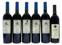 Lote 572 - GARRAFAS DE VINHO TINTO - Conjunto de 6 garrafas de Vinho Tinto sendo 5 garrafas de Palha-Canas 1995, (750ml - 12,5%vol.) e 1 garrafa de Dom Rafael 1997, (750ml - 12%vol.)