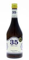 Lote 588 - TRINTA E CINCO, CREME DE PASTEL DE NATA - Garrafa de Bebida Alcoólica, Creme de Pastel de Nata, Cremoso e Delicioso, Pafelim, Torres Vedras, (700ml - 14,5%vol.).