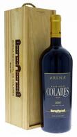 Lote 593 - ARENAE COLARES 2007 - Garrafa Magnum de Vinho Tinto, Colares DOC, Ramisco 2007, Adega Regional de Colares, (1500ml - 12,5% vol.). Garrafa idêntica à venda por € 67,80. Nota: em caixa de madeira original. Consultar valor indicativo em https://t.