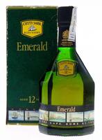 Lote 599 - WHISKY CUTTY SARK EMERALD 12 ANOS - garrafa de Whisky, Scots Whisky, Aged 12 Years, Emerald, Berry Bros & Rudd, Escócia, (700ml - 40%vol.). Nota: garrafa dos anos 1980s, em caixa de cartão original