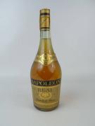 Lote 2335 - Garrafa Brandy Real Napoleon. Brandy de France. Garrafa antiga.