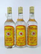 Lote 2359 - Conjunto 3 Garrafas Gin Boldon´s - London Dry Gin - Caves Borlido.