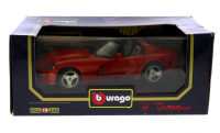 Lote 35 - BBURAGO, DODGE VIPER RT/10 (1992) - Miniatura automóvel à escala 1:18 em metal encarnado. Bburago. Nota: em caixa original