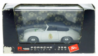 Lote 59 - BRUMM, PORSCHE 356 POLIZIA (1952) - Miniatura automóvel à escala 1:43 em metal branco. Brumm. Nota: em caixa original