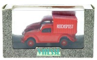 Lote 86 - VITESSE, VOLKSWAGEN LIEFRWAGEN TYP 83 REICHSPOST (1945) - Miniatura automóvel à escala 1:43 em metal encarnado. La Collection Vitesse. Nota: em caixa original