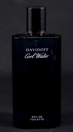 Lote 6 - DAVIDOFF, FRASCO DE PERFUME - Eau de Toilette "Cool Water", Made in France, 125 ml. Nota: sem uso, com tampa, sem caixa