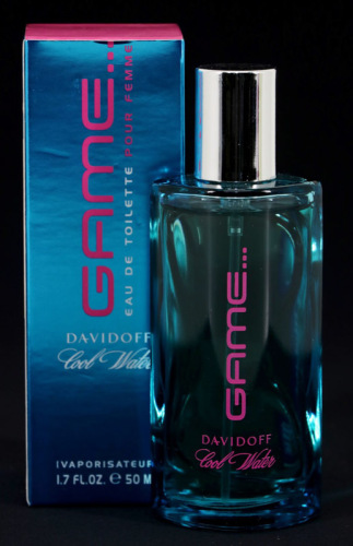 Lote 13 - DAVIDOFF, FRASCO DE PERFUME - Eau de Toilette pour Femme "Game", Made in France, 50 ml. Nota: sem uso, caixa não selada