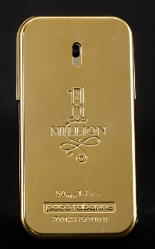 Lote 15 - PACO RABANNE, FRASCO DE PERFUME - Eau de Toilette “1 Million”, Made in France, 50 ml. Nota: sem uso, com tampa, sem caixa