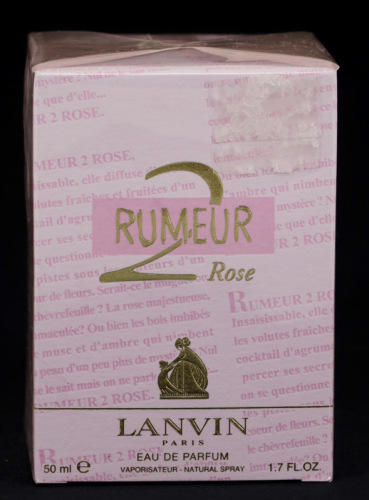 Lote 25 - LANVIN, FRASCO DE PERFUME - Eau de Parfum "Rumeur 2 Rose", Made in France, 50 ml. Nota: sem uso, caixa selada