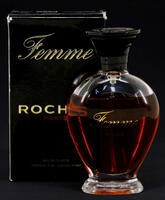 Lote 36 - ROCHAS PARIS, FRASCO DE PERFUME - Eau de Toilette "Femme", Made in France, 100 ml. Nota: pequena perda, caixa não selada