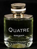 Lote 40 - BOUCHERON, FRASCO DE PERFUME - Eau de Parfum "Quatre", Made in France, 100 ml. Nota: sem uso, com tampa, sem caixa